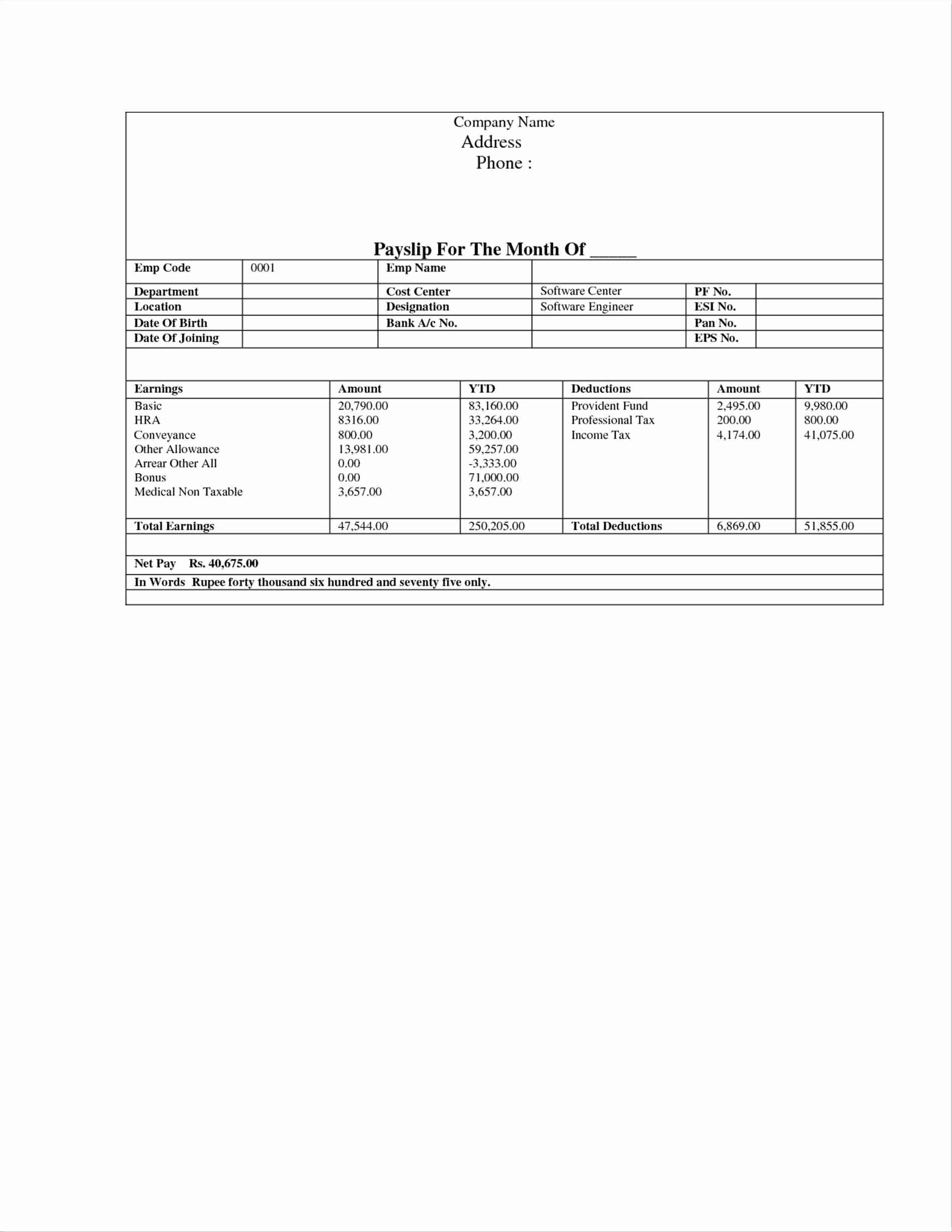 truck driver settlement sheet